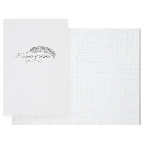 Книга учета 48 листов А4 в клетку на скрепке блок типографская бумага  Выбор есть (обложка из картона) Книга учета 48 листов А4 в клетку на скрепке блок типографская бумага  Выбор есть (обложка из картона)