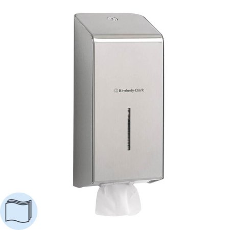 Диспенсер для листовой туалетной бумаги KIMBERLY-CLARK стальной