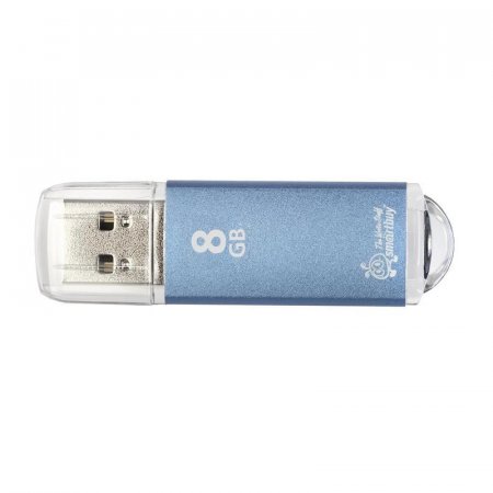 Флеш-память SmartBuy V-Cut 8Gb USB 2.0 голубая