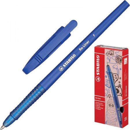 Ручка шариковая Stabilo Re-Liner 868/1-41 синяя (толщина линии 0.38 мм)