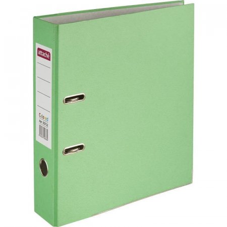 Папка-регистратор Attache Colored light 75 мм зеленая