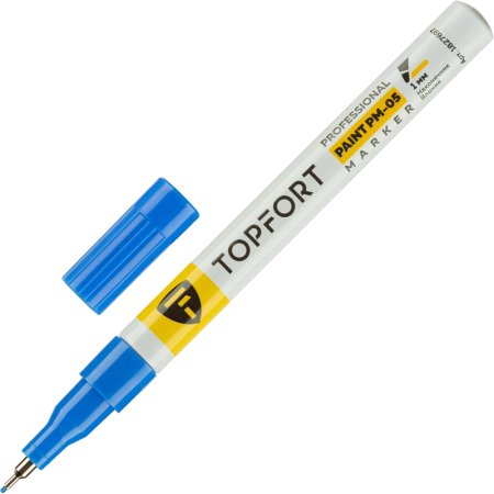 Маркер промышленный TOPFORT Paint для универсальной маркировки синий (1  мм)