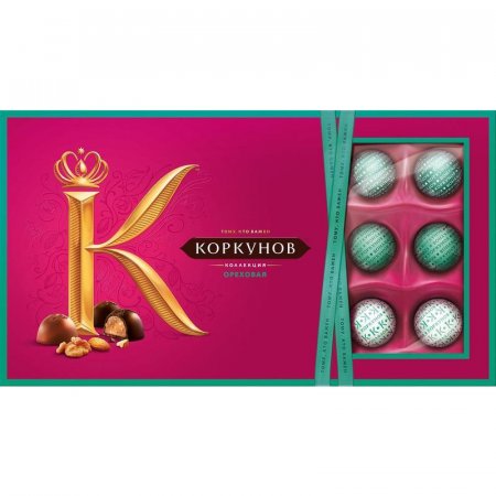 Шоколадные конфеты А.Коркунов ассорти 192 г