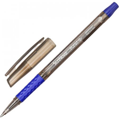 Ручка шариковая неавтоматическая ScriNova Punkt В синяя (толщина линии  0.4 мм)