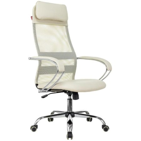 Кресло для руководителя Easy Chair 655 SL бежевое (сетка/экокожа,  металл)