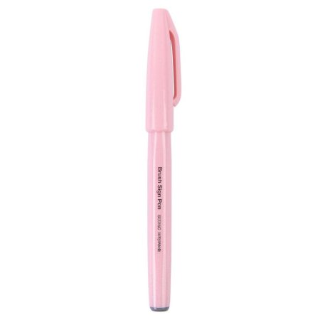 Фломастер-кисть Pentel Touch Brush Sign Pen 0.5 мм бледно-розовый