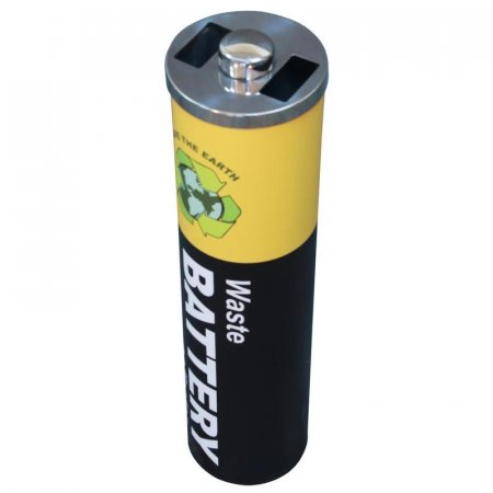 Урна стальная 11 л для сбора батареек 150х640 мм Урна стальная 11 л для сбора батареек 150х640 мм