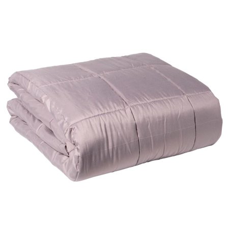 Одеяло KyuAr 180х200 см лебяжий пух/микрофибра стеганое (сиреневое)