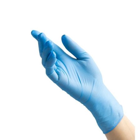 Перчатки медицинские смотровые нитриловые нестерильные неопудренные  голубые размер S (100 штук в упаковке)