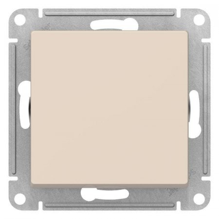 Выключатель одноклавишный Schneider AtlasDesign 10АХ бежевый (ATN000211)