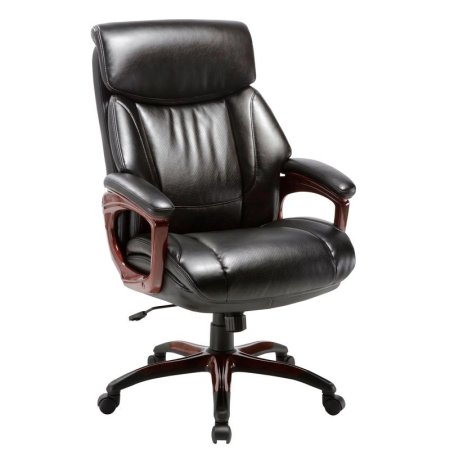 Кресло для руководителя Easy Chair 638 TR черное (рециклированная кожа, пластик)