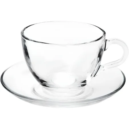 Чайная пара Pasabahce Бейзик стеклянная 200 мл (6 штук в упаковке)