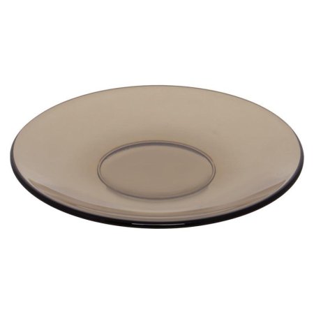Тарелка десертная стеклянная Glass Basilico диаметр 170 мм коричневая  (60072306)