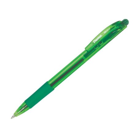 Ручка шариковая автоматическая Pentel Fine Line зеленая (толщина линии  0.27 мм)