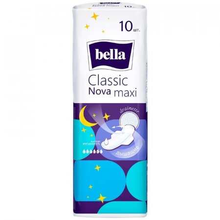 Прокладки женские гигиенические Bella Classic Nova Max (10 штук в  упаковке)