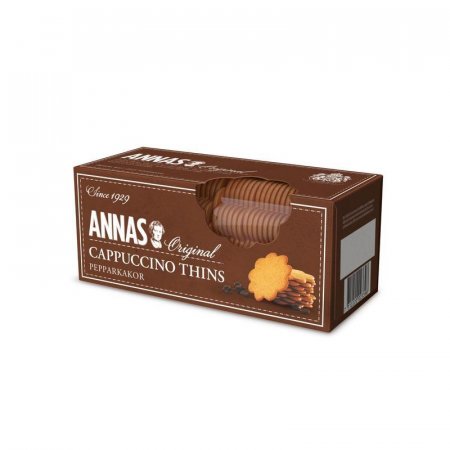 Печенье песочное Annas Cappuccino Thins тонкое со вкусом капучино 150 г