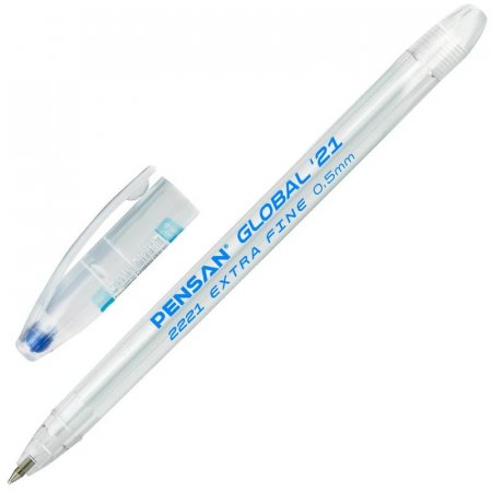 Ручка шариковая Pensan Global 21 синяя (толщина линии 0.3 мм, 2221)