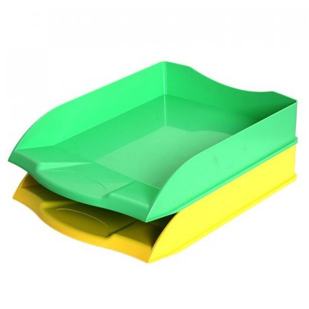 Лоток для бумаг горизонтальный Attache Selection в ассортименте (2 штуки в упаковке)