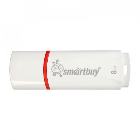 Флеш-память SmartBuy Crown 8Gb USB 2.0 белая