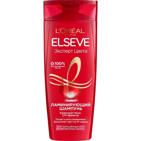 Шампунь L'Oreal Elseve Эксперт Цвета для окрашенных или мелированных  волос 400 мл