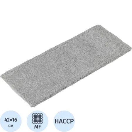 Насадка МОП для швабры-флаундера (плоской) Росмоп микрофибра 42x16 см  серая