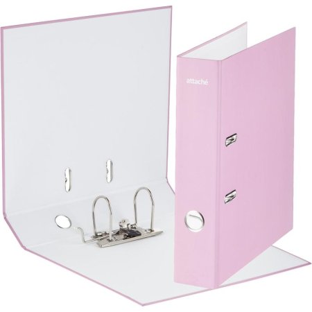 Папка-регистратор Attache Акварель 75 мм розовая
