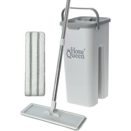 Набор для уборки Home Queen Compact 2 (швабра, сменная насадка (МОП),  ведро с отжимом)