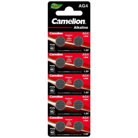 Батарейки Camelion AG4 (10 штук в упаковке)