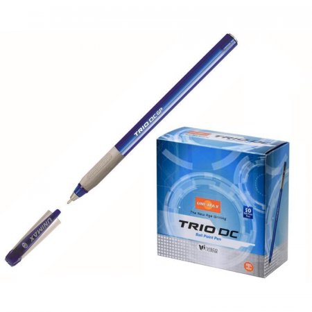 Ручка шариковая неавтоматическая масляная Unimax Trio DC GP синяя (толщина линии 0.5 мм)