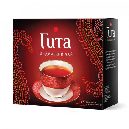 Чай Принцесса Гита Индия черный (20 упаковок по 50 пакетиков)
