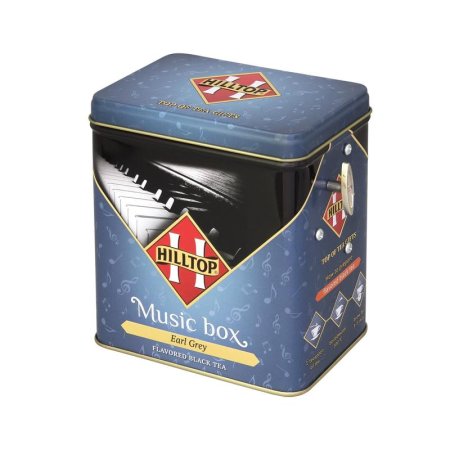 Чай подарочный Hilltop Музыкальная шкатулка Эрл Грей листовой черный с  бергамотом 100 г