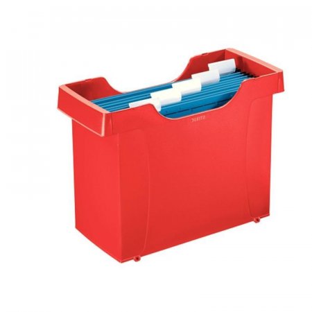 Короб архивный для подвесных папок Leitz Plus А4 пластиковый красный (нескладной)