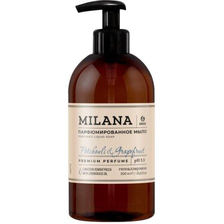 Мыло жидкое Grass Milana Patchouli&Grapefruit парфюмерное 300 мл