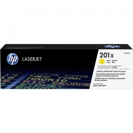 Картридж лазерный HP 201X CF402X жел. для CLJ Pro M252/M277