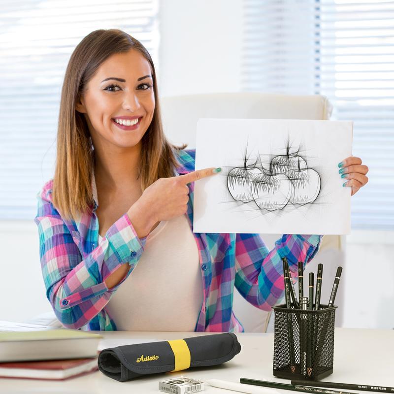 Набор чернографитных карандашей Deli 2H-12B шестигранных