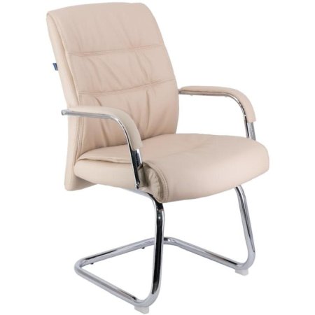 Конференц-кресло Everprof Bond CF бежевое (экокожа, металл)