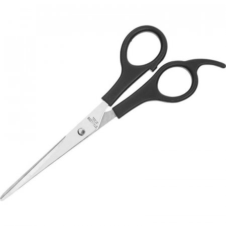 Ножницы Attache 150 мм с пластиковыми симметричными ручками черного цвета с усилением