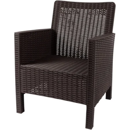 Кресло TDT коричневое (пластик)