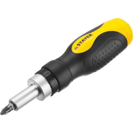 Отвертка реверсивная Stayer  с насадками (25084-H46)