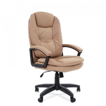 Кресло для руководителя Chairman 668 LT бежевое (экокожа, пластик)