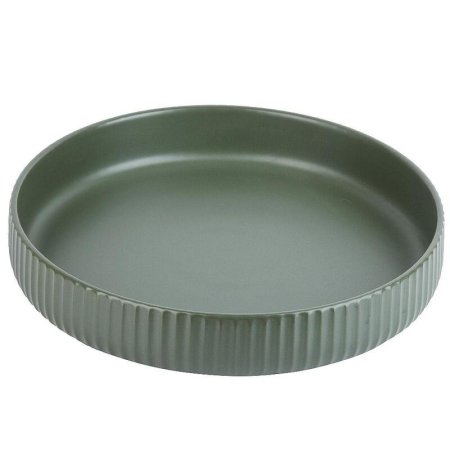 Блюдо фарфоровое Nouvelle Home Scandi Green Olive диаметр 245 мм зеленое  (артикул производителя 0860061)