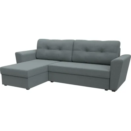 Диван-кровать угловой левый Комфорт Амстердам Лайт серый ткань