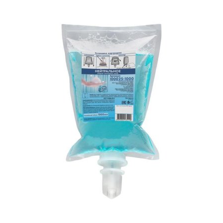 Картридж с жидким мылом-пеной Keman 100105-1000 1 л (6 штук в упаковке)