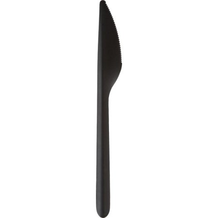 Нож одноразовый пластиковый черный 178.5 мм 1000 штук в упаковке