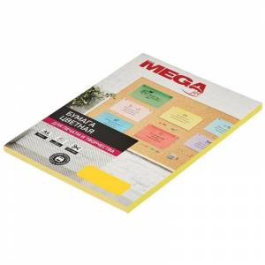 Бумага цветная для офисной техники ProMega Intensive желтая (А4, 80 г/кв.м, 50 листов)