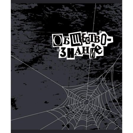 Тетрадь предметная по обществознанию №1 School Панк А5 48 листов  разноцветная в клетку УФ-сплошной глянцевый лак