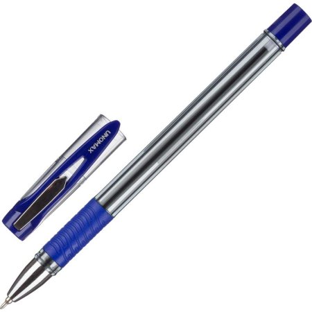 Ручка шариковая неавтоматическая Unomax Pace GP синяя (толщина линии 0.3  мм)