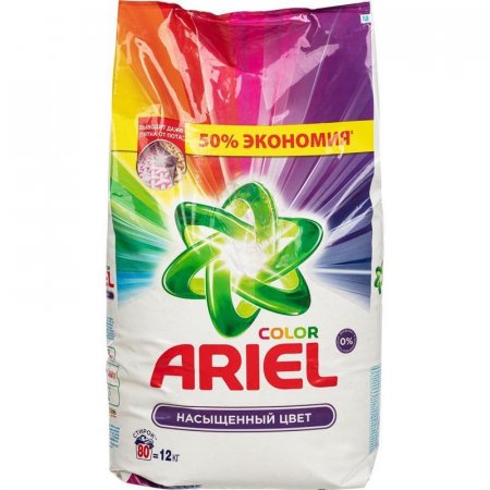 Порошок стиральный автомат Ariel Color для цветного белья 12 кг