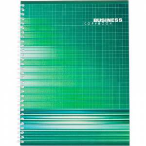 Бизнес-тетрадь Тетрапром Колористика A4 96 листов разноцветная в клетку на спирали (202x270 мм)