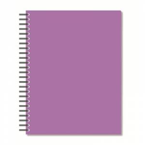 Бизнес-тетрадь Attache Bright colours A5 96 листов фиолетовая в клетку на спирали (160x207 мм)